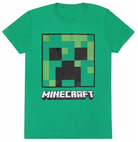Minecraft Tričko Creeper Face Velikost M