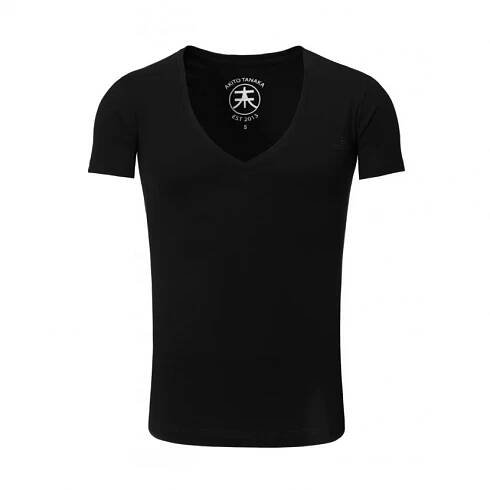 Tričko Akito Tanaka V-Neck - černé