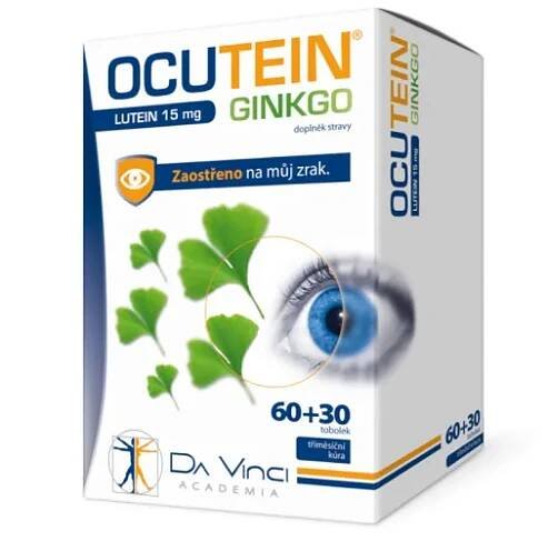 Ocutein Ginkgo 45mg+Lutein 15mg Da Vinci tob.60+30
