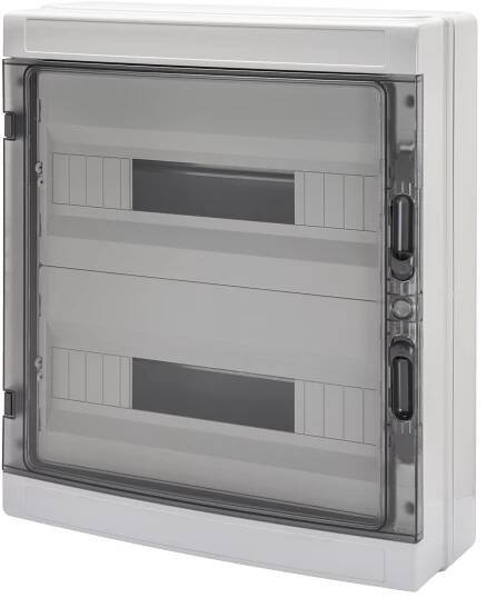 GEWISS GW40107BS Rozvodnice 40 CDK na omítku, 36M, IP65, šedá, s dvířky