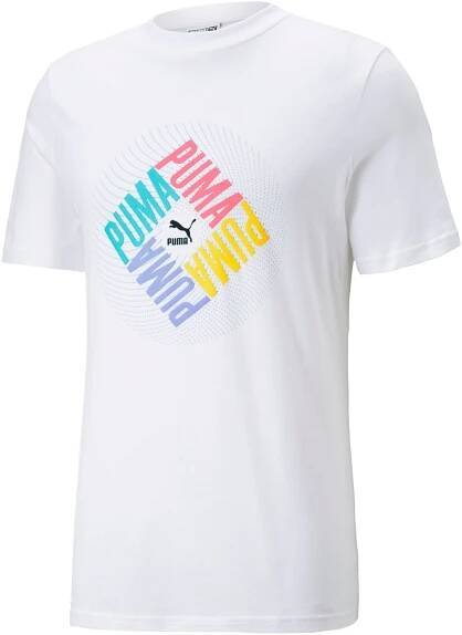 Pánské tričko s krátkým rukávem Puma SWXP GRAPHIC TEE bílé | AD Sport