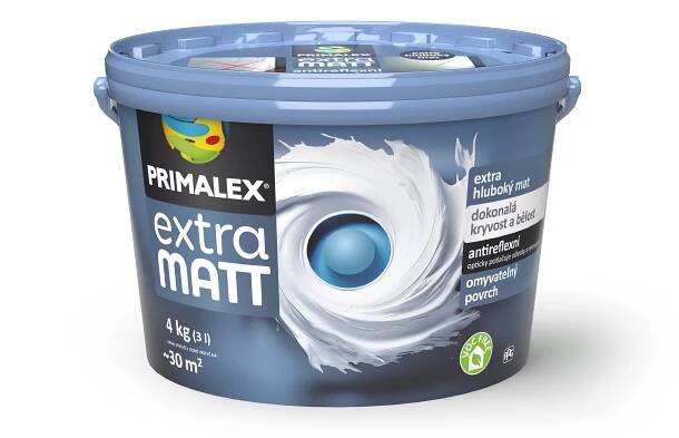 Primalex Vnitřní malířský nátěr Extra Matt sněhobílý 4 kg