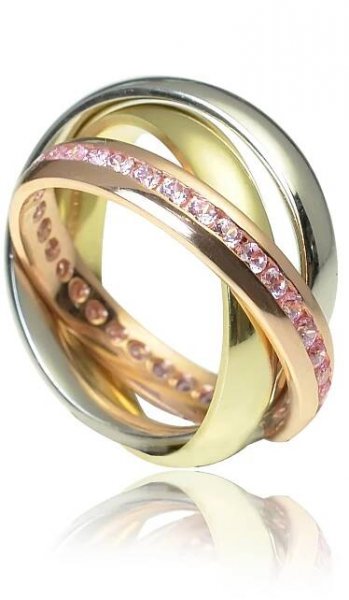 GOLDIE Zlatý prsteň Trinity LRG360.MAX
