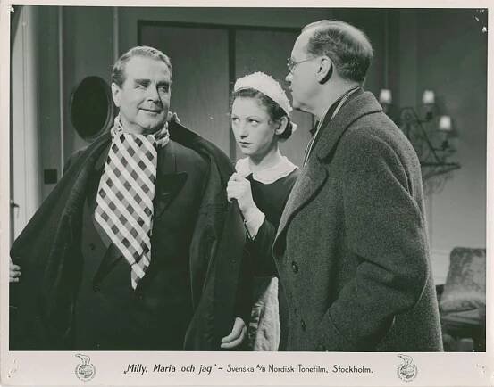 Ernst Eklund, Marguerite Viby, Gösta Cederlund - Milly, Maria och jag - Fotosky