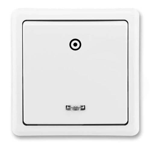 Classic spínač 1/0So tlačítko orientační jasně bílá - Sonepar ČR | Elektroinstalační materiál