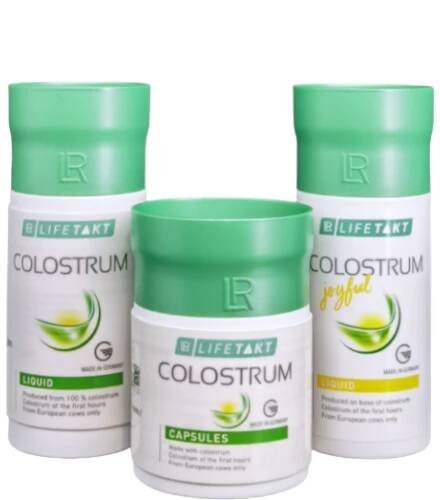 LR LIFETAKT LR Colostrum Liquid, LR Colostrum Kapsle, LR Colostrum Joyful