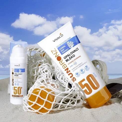 VIVACO SUN BRONZ Coral Friendly Opalovací KRÉM SPF50+ bez octocrylenu 50ml