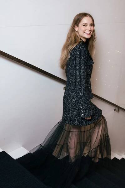 Hannah Dodd wearing Chanel for a Cabaret Gala at the Kit Kat Club in London