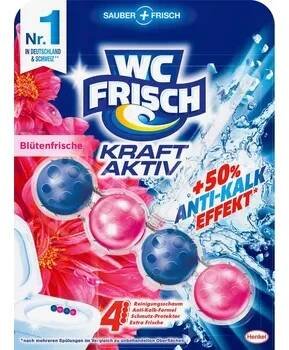 WC Frisch kuličky do toaletní mísy Kraft Aktiv Blütenfrische 50g