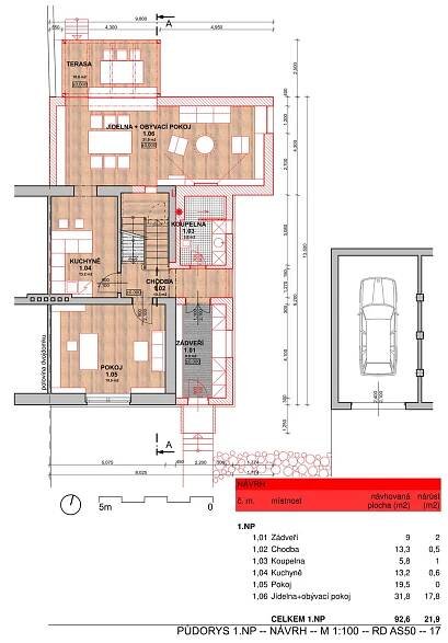 Rekonstrukce a přístavba RD Antala Staška 50/320 – M A T Ě J B A R L A