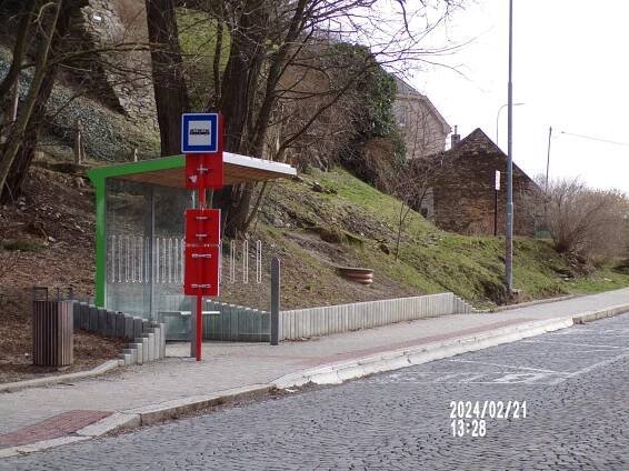 Fotografie - Zastávka autobusu - Říčany, Podhradí - 21.02.2024