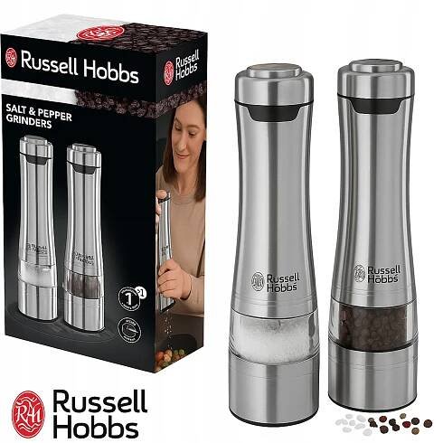ELEKTRICKÝ MLÝNEK RUSSELL HOBBS NA SŮL A PEPŘ Z Z NEREZOVÉ OCELI