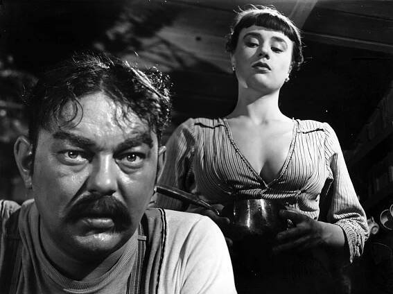 Večer kejklířů - Z filmu - Åke Grönberg, Harriet Andersson