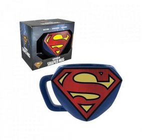 dc comics mug logo shaped superman x1