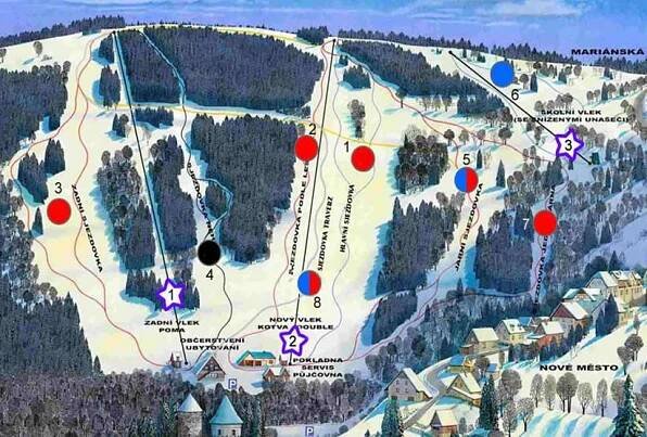 Ski areál Novako v Jáchymově