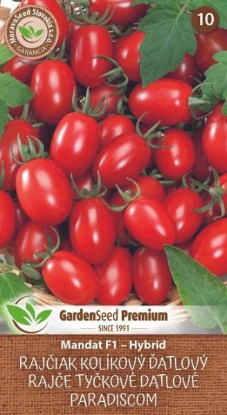 GardenSeed Premium Semínka Rajče tyčkové datlové Mandat F1 Hybrid