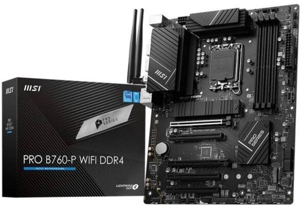 MSI Základní deska PRO B760-P WIFI DDR4 s1700 4DDR4 DP/HDMI ATX