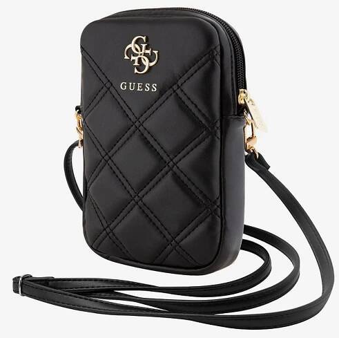 Guess Kabelka Sachet Peněženka přes rameno/krk s logem Black