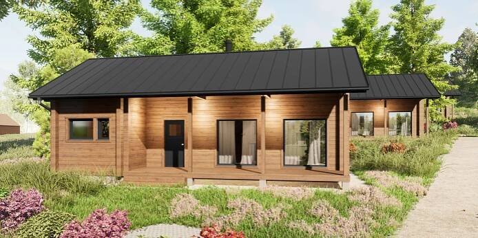KONTIO Resort Sázava – srubové chaty ukryté v meandru řeky