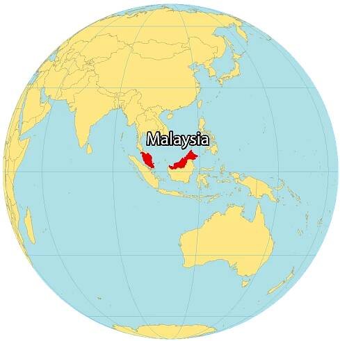 Malaysia World Map