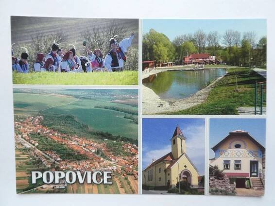 Popovice, okr. Uherské Hradiště - slovácké hody - KROJE - letecký