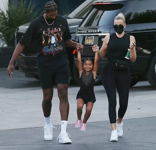 khloe kardashian, tristan thompson, and true
