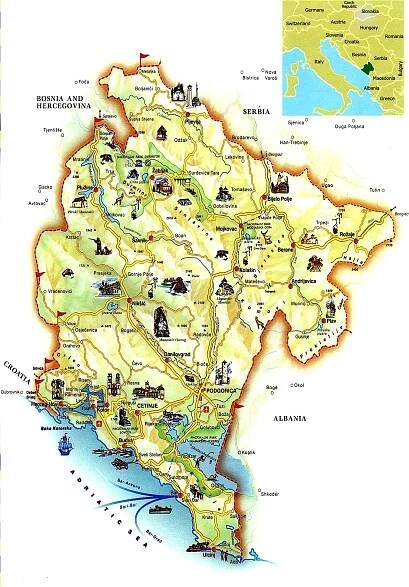 Maps of Montenegro | Detailed map of Montenegro in English | Tourist map (map of resorts) of Montenegro | Road map of Montenegro