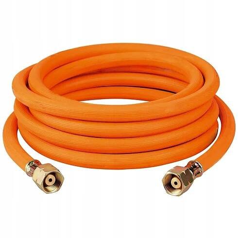 Hadice na plyn propan-butan Semperit 3 m 20 bar Ø6,3 mm s spojkami 3/8" - 3/8"