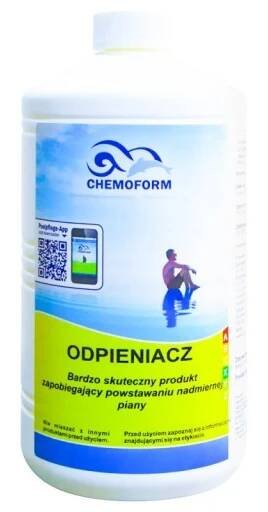 Chemoform SILNÝ Odpěňovač do bazénu ODSTRANÍ PĚNU v BAZÉNU Spa Vířivka 1L