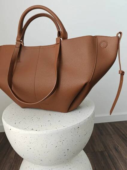Shopper bag camel - GRAPES collection