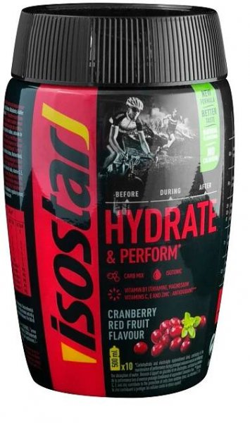 ISOSTAR Hydrate and Perform, dóza, 400 g brusinka ISOSTAR Hydrate and Perform, dóza, 400 g brusinka 26003