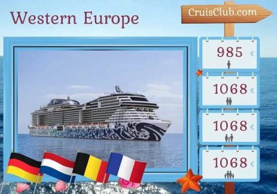 MSC Euribia Western Europe Cruise