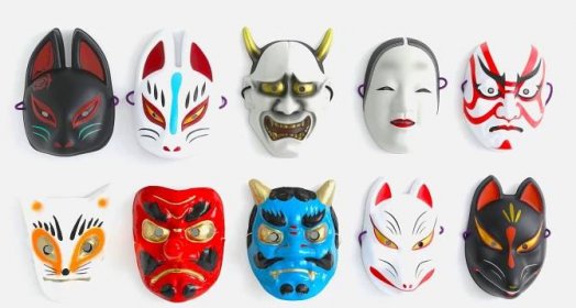 Japanese Masks - COM Hanko Shop