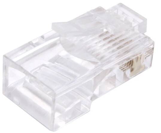Univerzální konektor RJ45 kat. 5e nestíněný, EASY, průchozí, 100 kusů (SXRJ45-5E-UTP-EASY)