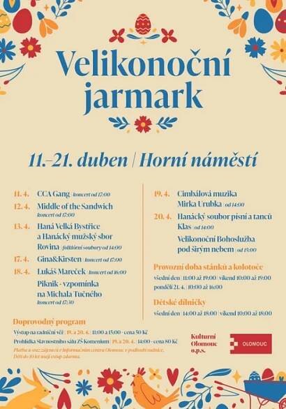 Plakát Velikonoc v Olomouci.