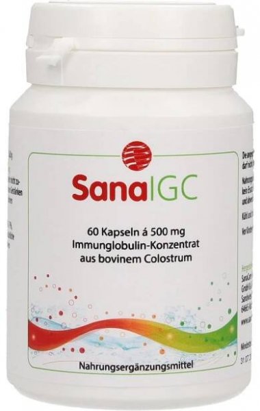 SanaCare SanaIGC imunoglobuliny z kolostra - 60 kapslí