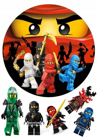 velký set na dort NINJAGO POPLATEK + POSTAVIČKY