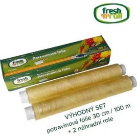 Výhodný balíček Fresh'n'Roll - Potravinová fólie 30cm / 100m + 2 náhradní role 30cm / 100m