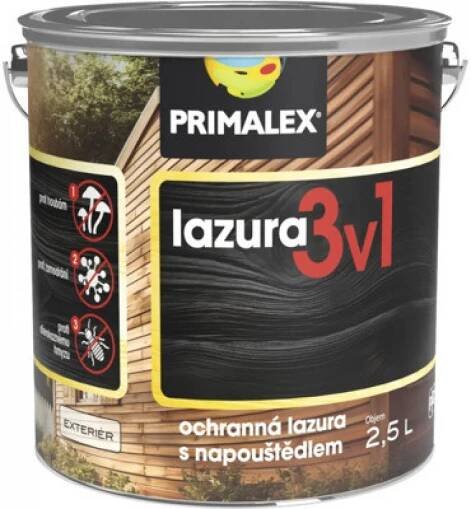 Primalex Lazura 3v1 2,5 l teak tmavý