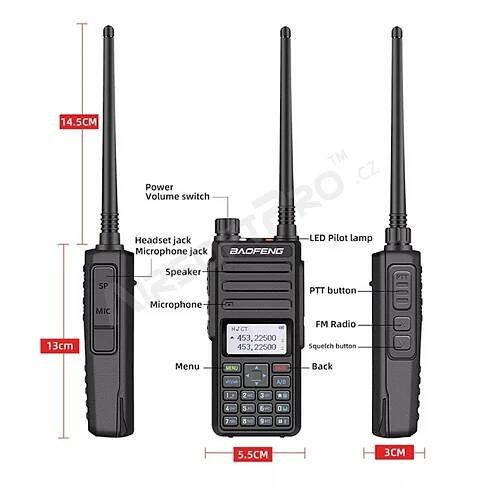 UHF vysílačka Baofeng BF-H6 Náhled obrázku produktu 5