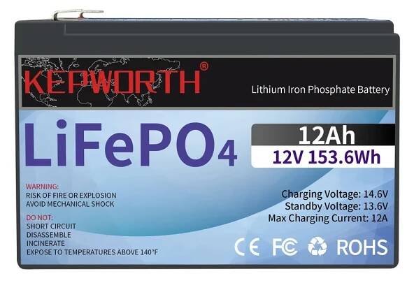Baterie LiFePO4 12,8V small, 12Ah, 154Wh, Lithium-železo-fosfátová baterie, BMS