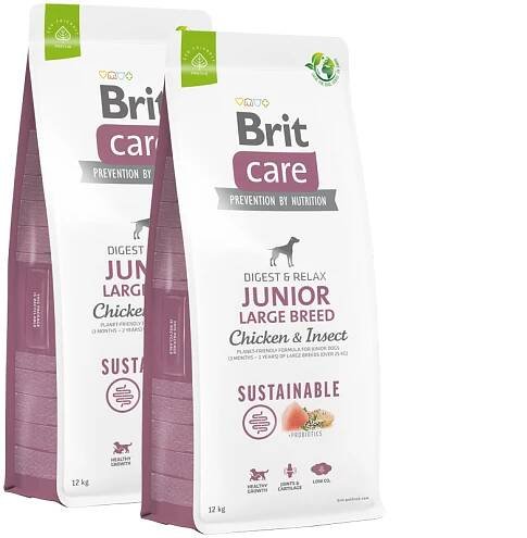 Brit Care Dog Sustainable Junior Large Breed Chicken/Insect 2x 12 kg od 1 958 Kč