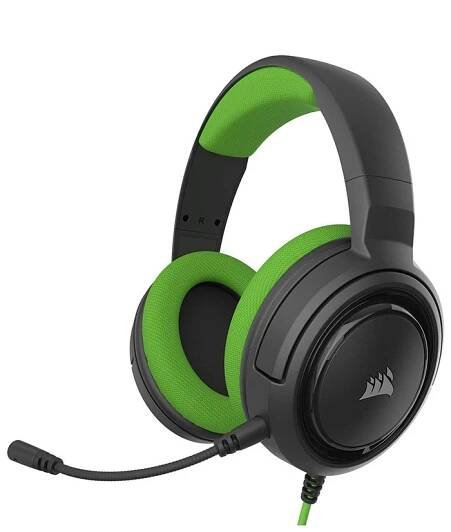Tai nghe gaming Corsair HS35 Stereo Green