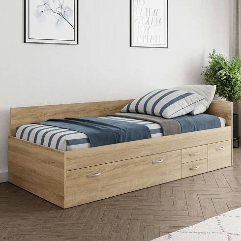 Válenda ALEŠ dub sonoma, 90x200 cm | Sconto