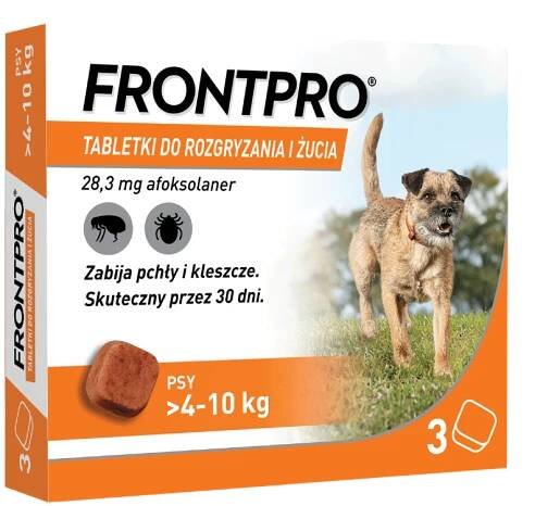 FRONTPRO 28 mg tabletki do rozgryzania i żucia dla psów > 4 10 kg