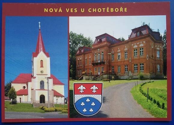 Nová Ves u Chotěboře, Havlíčkův Brod - Pohlednice místopis