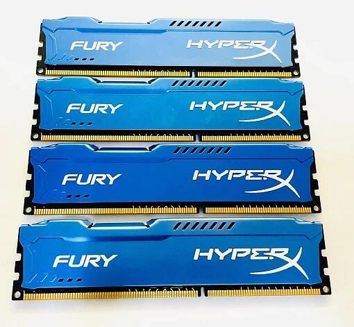 16GB DDR3 / Kingston HyperX FURY / 4x4 / 1600mhz  - Počítače a hry