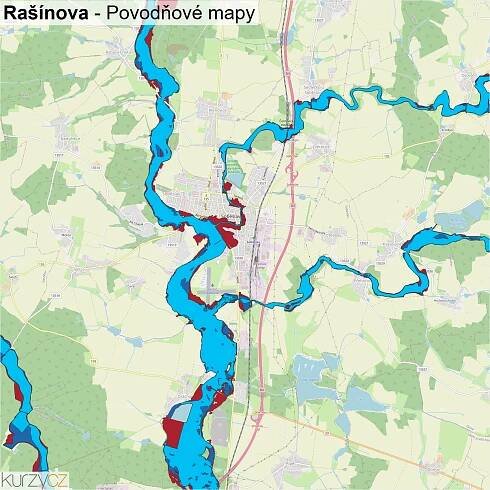 Rašínova - mapy | Kurzy.cz