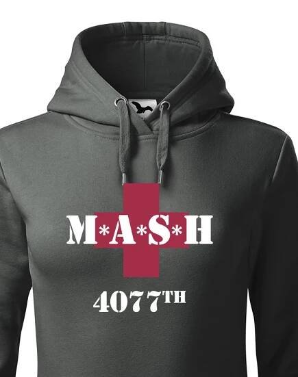 Dámská mikina s potiskem legendárního seriálu MASH 4077