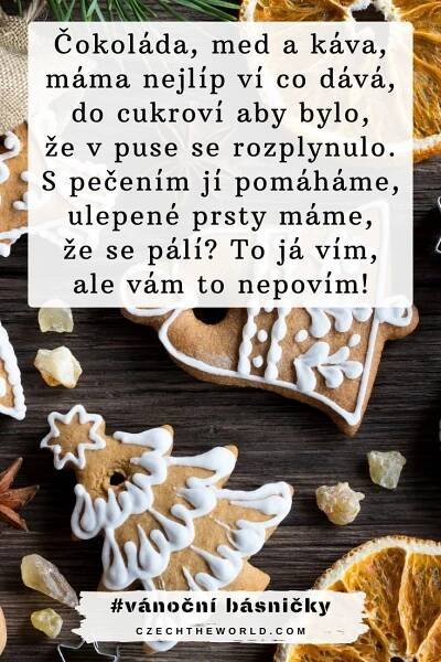 Vánoční básničky o cukroví